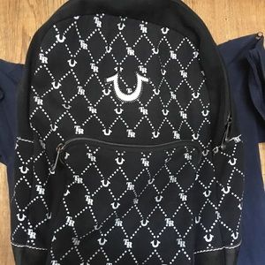 true religion monogram backpack